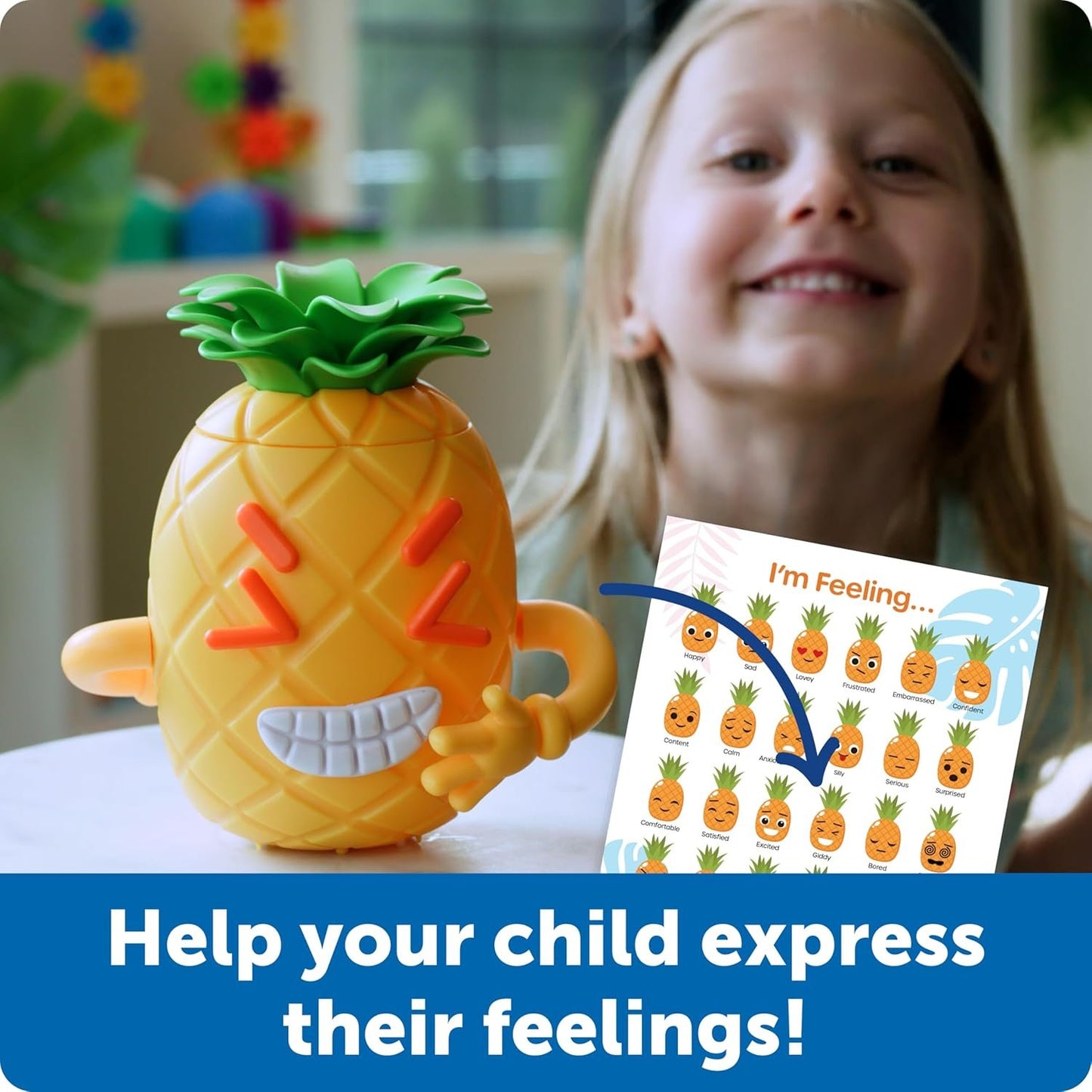 Learning Resources Big Feelings Pineapple, Social Emotional Toy, Creative Play, Body Awareness, for Kids, Ages 3+