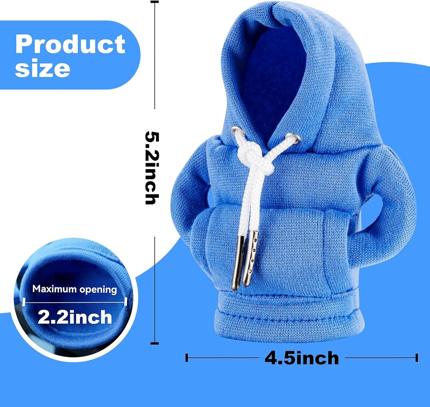 Gear Shift Hoodie, Gear Shift Cover, Universal Car Shift Knob Hoodie, Mini Hoodie for Car Shifter, Automotive Interior Cute Gadgets, Car Accessories and Decorations