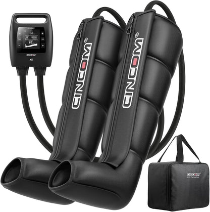 CINCOM Professional Leg Recovery System, Cordless Air Compression Leg Massager for Improved Circulation and Fast Recovery, Dynamic Compression Therapy Boots for Athletes