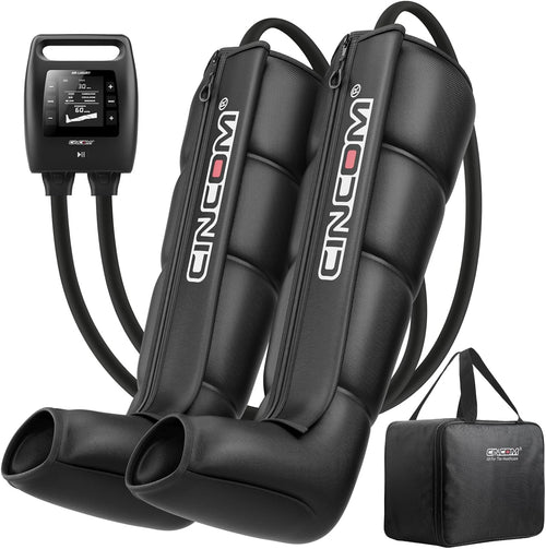 CINCOM Professional Leg Recovery System, Cordless Air Compression Leg Massager for Improved Circulation and Fast Recovery, Dynamic Compression Therapy Boots for Athletes