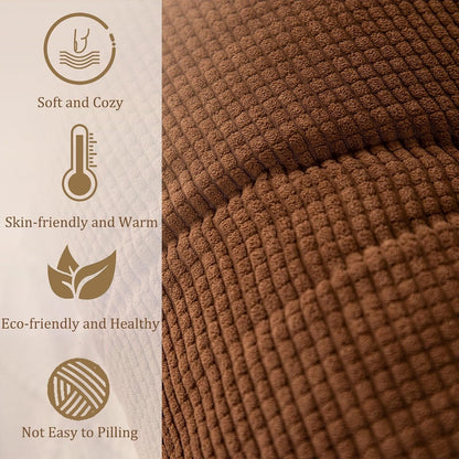 Large Triangular Wedge Pillow for Bed with Removable Cover - Ergonomic Headboard Cushion Reading Pillow Back Support Cushion for Bed, Sofa, Bedrooms(Brown,Queen)