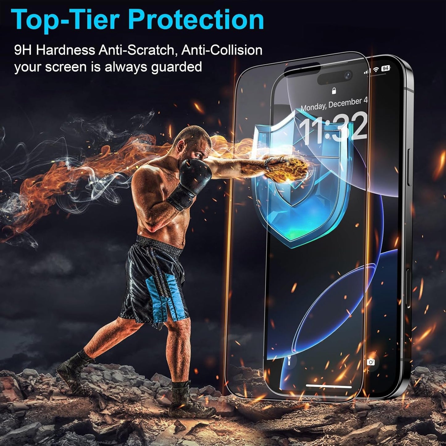 Mothca 2 Pack Matte Glass Screen Protector for iPhone 16 Pro Max, Anti-Glare & Anti-Fingerprint Tempered Glass Film, Case Friendly, Bubble Free -Smooth as Silk, 6.9 inch