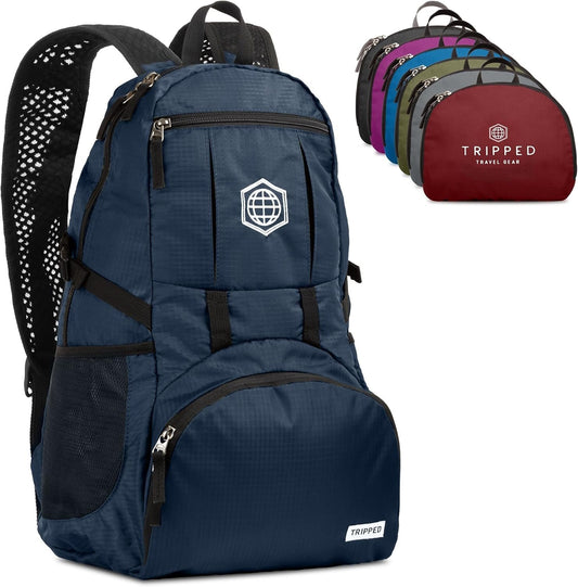 Travel Daybag Hiking Backpack- Best Water Resistant Ultra Lightweight Daypack for Men and Women Blue