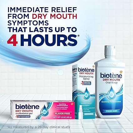 Biotene Dry Mouth Management Oral Rinse, Dry Mouth Spray and Moisturizing Gel - 1 Kit