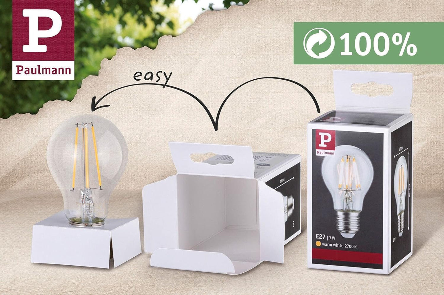 Paulmann 50396 LED Filament Light Bulb G95 Globe Smart Home Zigbee Tunable White 7 W Dimmable Bulb Opal Gold Light up to Daylight White 2200-6500K E27