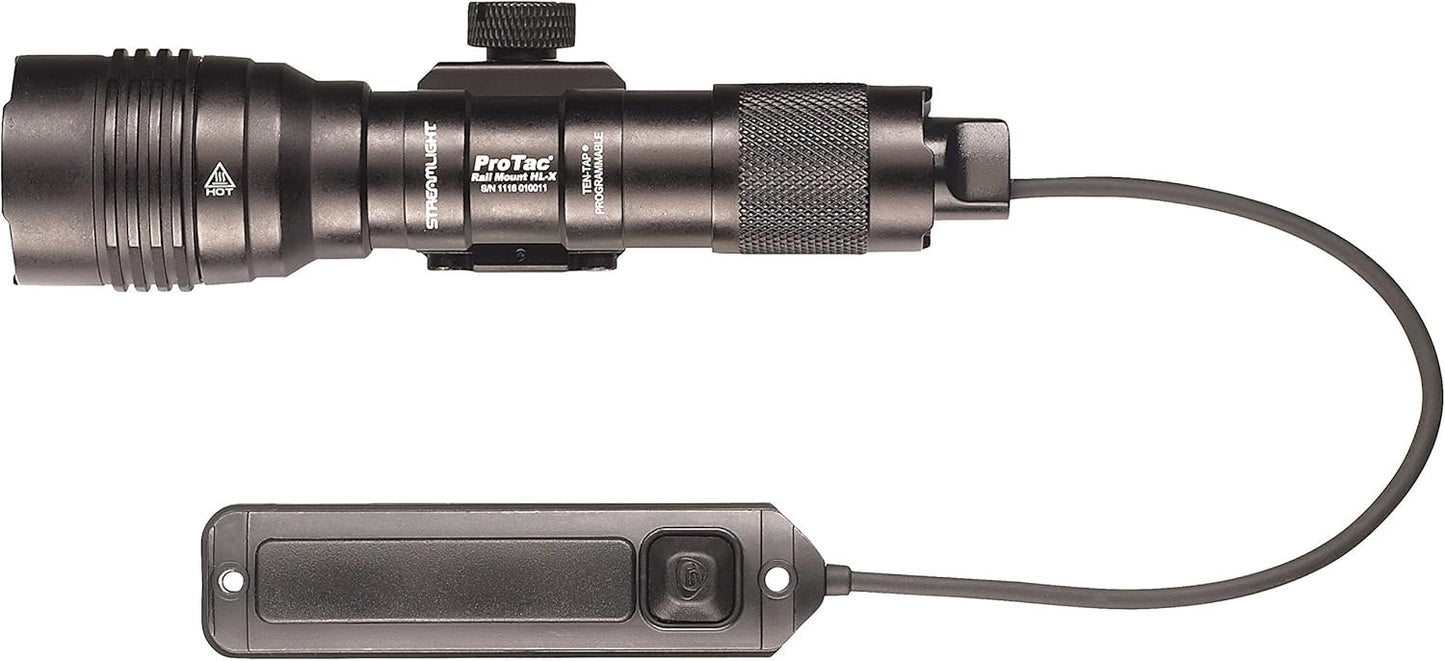 Streamlight 88066 Pro Tac Rail Mount HL-X 1000-Lumen Professional Tactical Flashlight with High/Low/Strobe Dual Fuel, Black