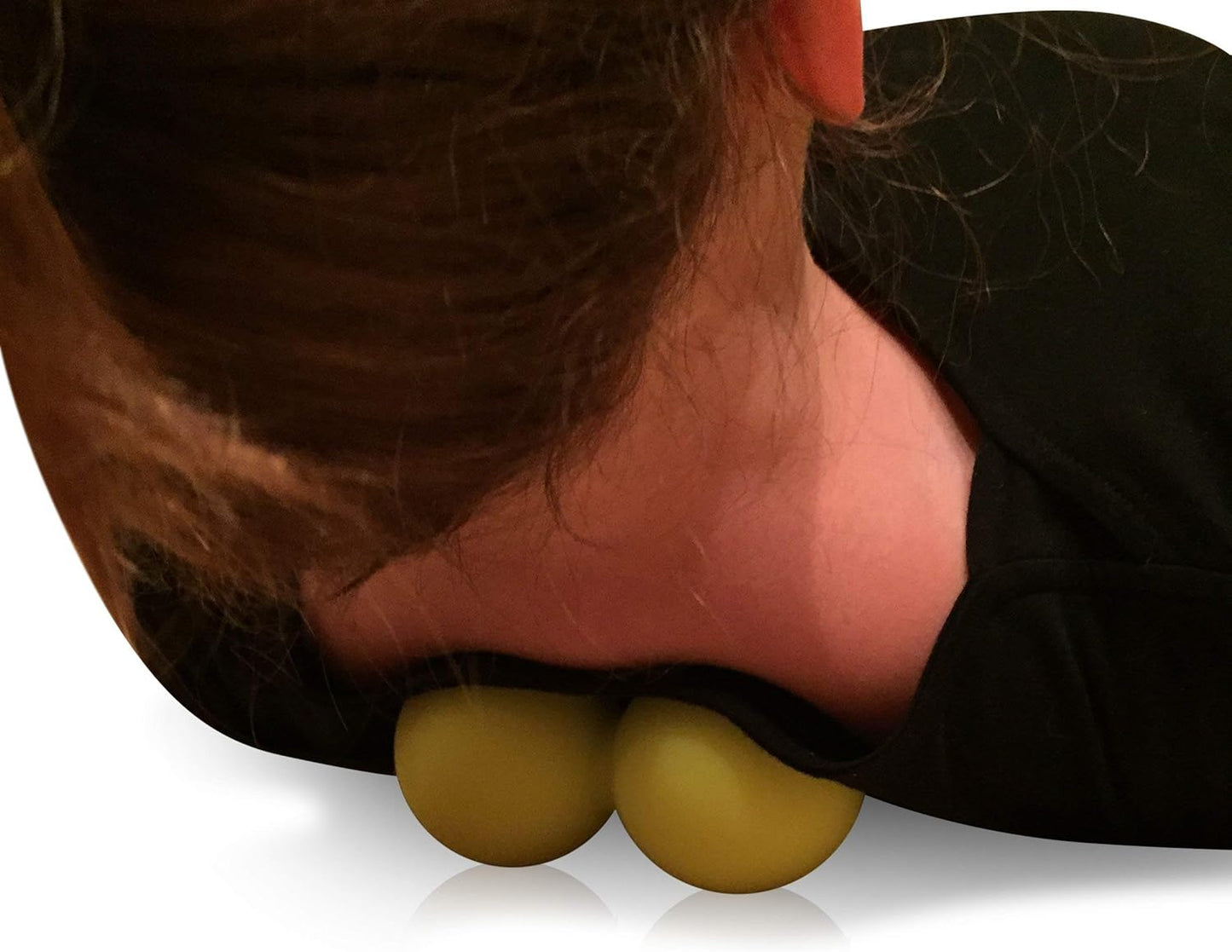 Peanut Massage Roller - Amazing Headache Relief! Silicone Spine Massager/Still Point Inducer -Perfect for Sore Muscles, Myofascial Release and Tension Headache Relief - Double Lacrosse Ball by HealPT