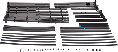 Amazon Basics Heavy Duty Non-Slip Bed Frame with Steel Slats, Easy Assembly - 46cm, Height(Queen)