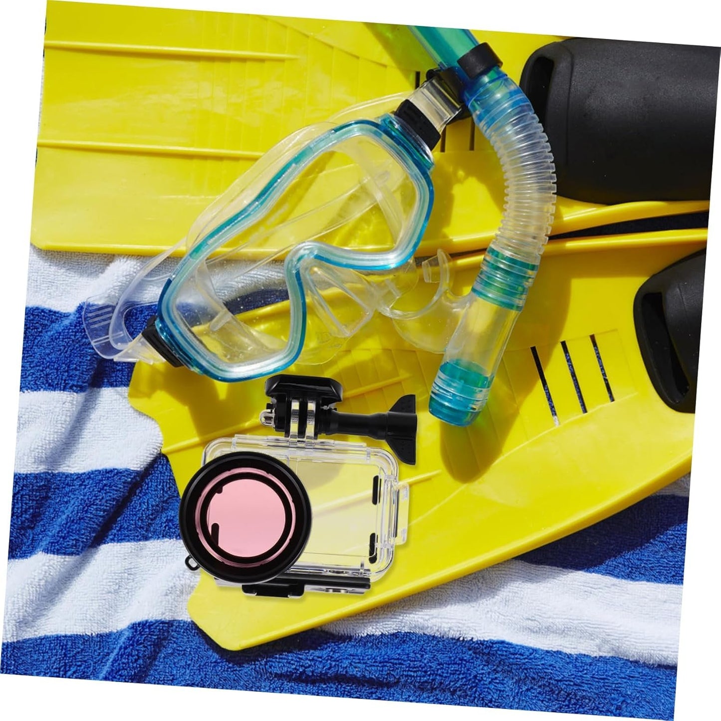 COHEALI Transparent Camera Case with Dual Cold Shoe Mounts Durable Protection for Digital