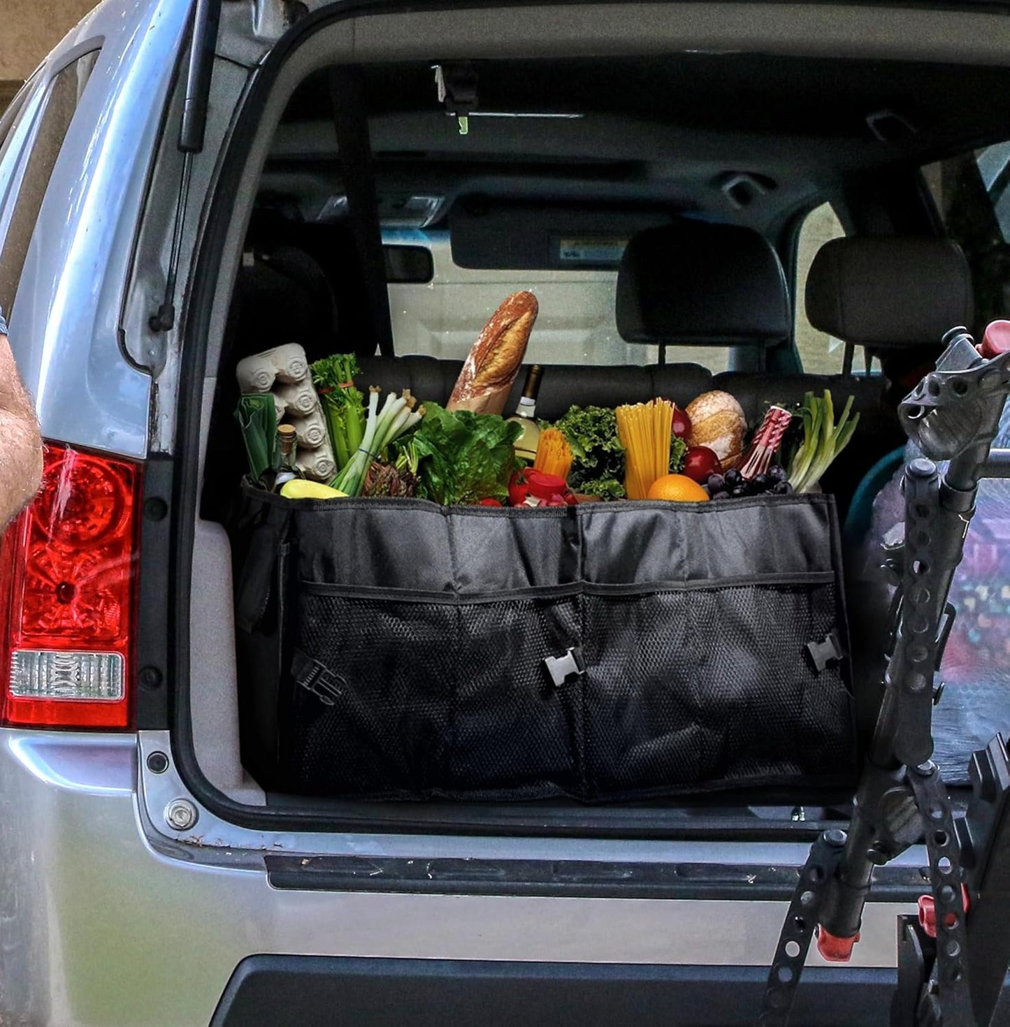 VViViD Collapsible Heavy-Duty Large Nylon Car Trunk Storage Organizer Bin