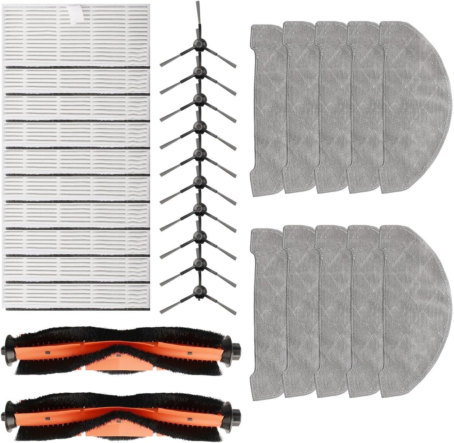 Cleaning Essentials - Parti di ricambio per aspirapolvere IMOU RV1 Pro Series, spazzole e filtri inclusi