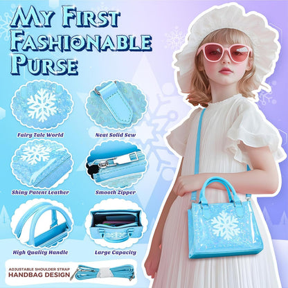 Little Girls Purse, Frozen Toys for Girls Gifts, Toddler Purse Pretend Makeup, Play Purse For Little Girls, Kids Toy Frozen Purse, Birthday Christmas Princess Gifts Toys For 3 4 5 6 7 8 Year Old Girls