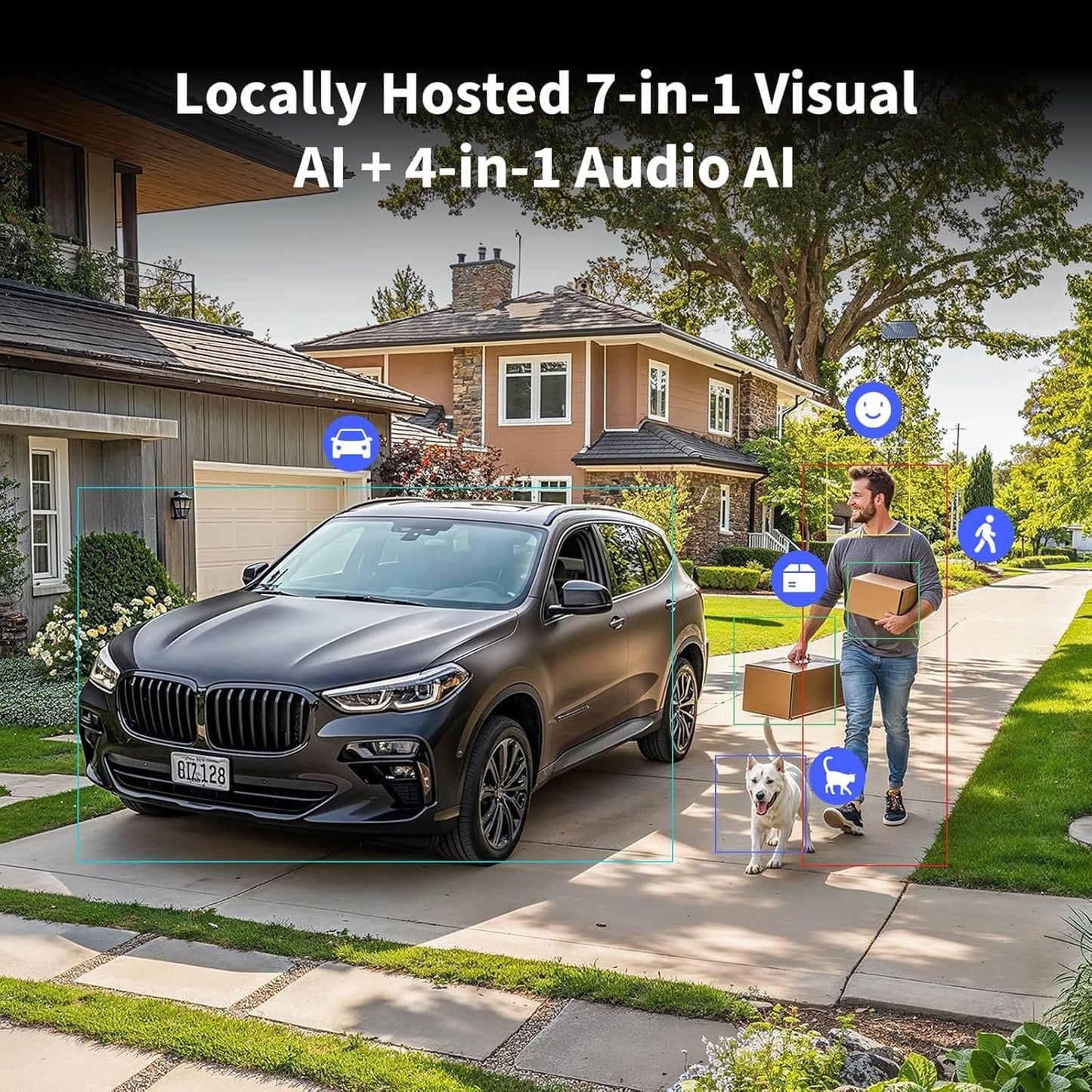 Aqara Security Camera Hub G5 Pro WiFi, Au Version, 2.6K Ultra HD with AI Detection, Full-Color Night Vision, Support HomeKit, Alexa, and Google Assistant, Outdoor, Zigbee/Thread/Matter Support, White