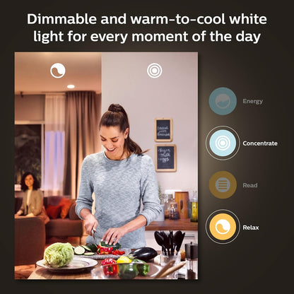 Philips Hue Smart 60W GU10 LED Bulb - White Ambiance - 2 Pack - 450LM - Indoor - Control with Hue App - Works with Alexa, Google Assistant and Apple Homekit