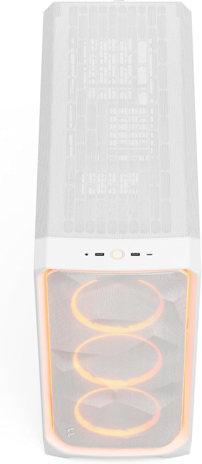 Fractal Design Meshify 3 XL Ambience Pro RGB White TG Clear Tint - Computer Case