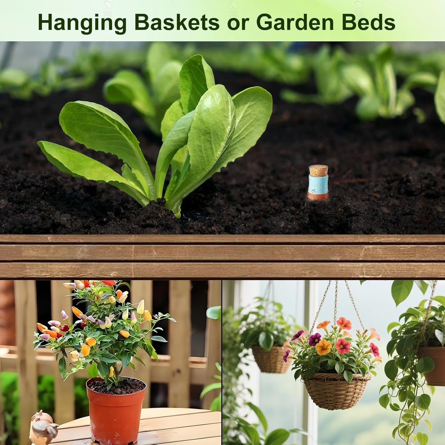 Plant Watering Globes, 4 Pack Terracotta Pots Self Watering Pots, Slow Release Olla Watering Pots While Away - Self Watering Spikes for Indoor & Outdoor Plants with Easy Top Refill System