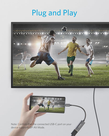 Anker USB C to HDMI Adapter (4K@60Hz), 310 USB-C Adapter (4K HDMI), for MacBook Pro, MacBook Air, Pixelbook, XPS, and More (Compatible with Thunderbolt 3 Ports)