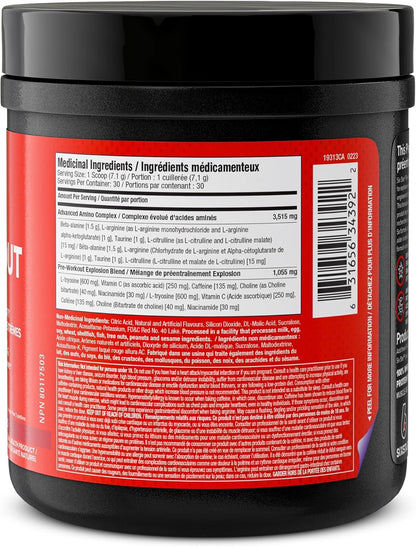 Six Star Pre-Workout Explosion, Blue Raspberry (30 Servings) - Preworkout Energy Powder Supplement for Men & Women - Pre Workout Drink Mix with Creatine & Beta Alanine -Sports Nutrition Products