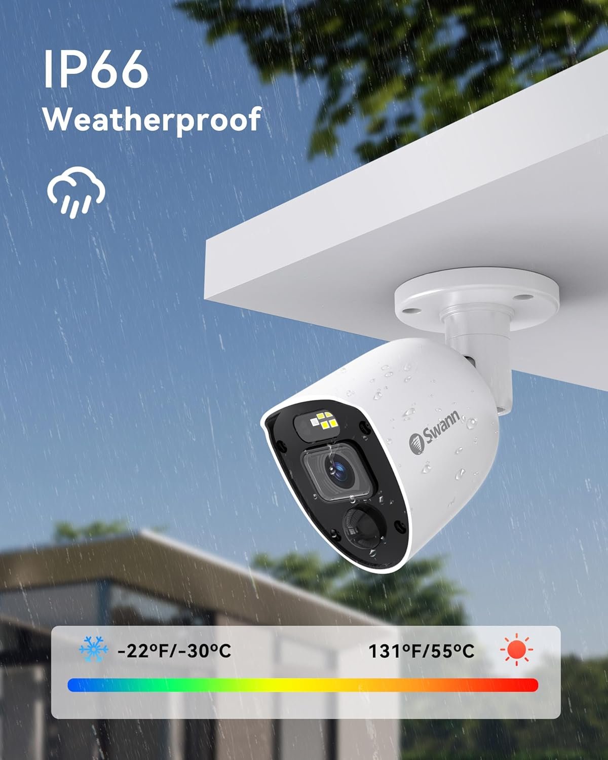 Swann Enforcer 16 Channel 12 Cameras DVR Security Camera System with 2TB HDD, 1080p HD Video,Indoor or Outdoor Wired Surveillance CCTV,Colour Night Vision, Heat Motion Detection,LED Lights
