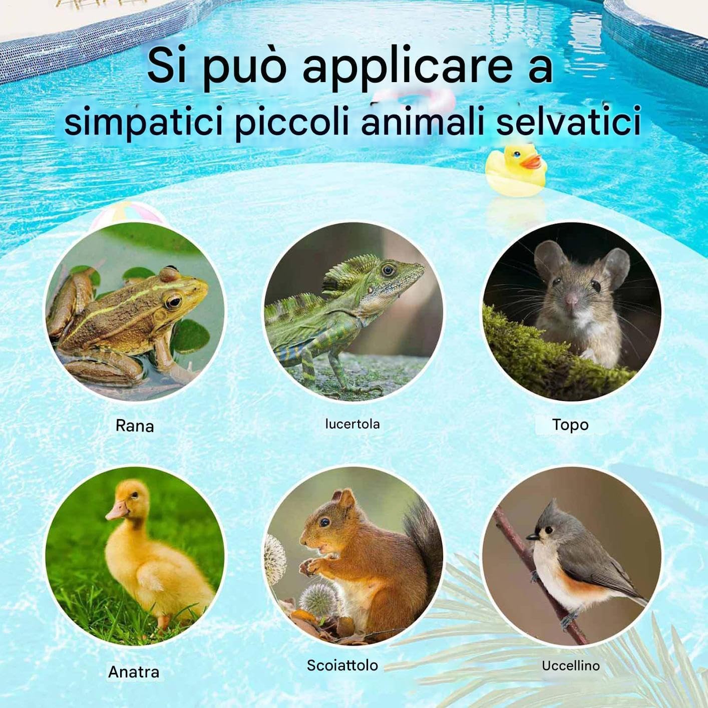 Pool Animal Escape Ramp, Frog Rescue Tool 38.19x9.84in, Safety Net Design, Versatile and Eco-Friendly, Critter Ramp for Lizards, Birds, Ducks, Spa Accessories