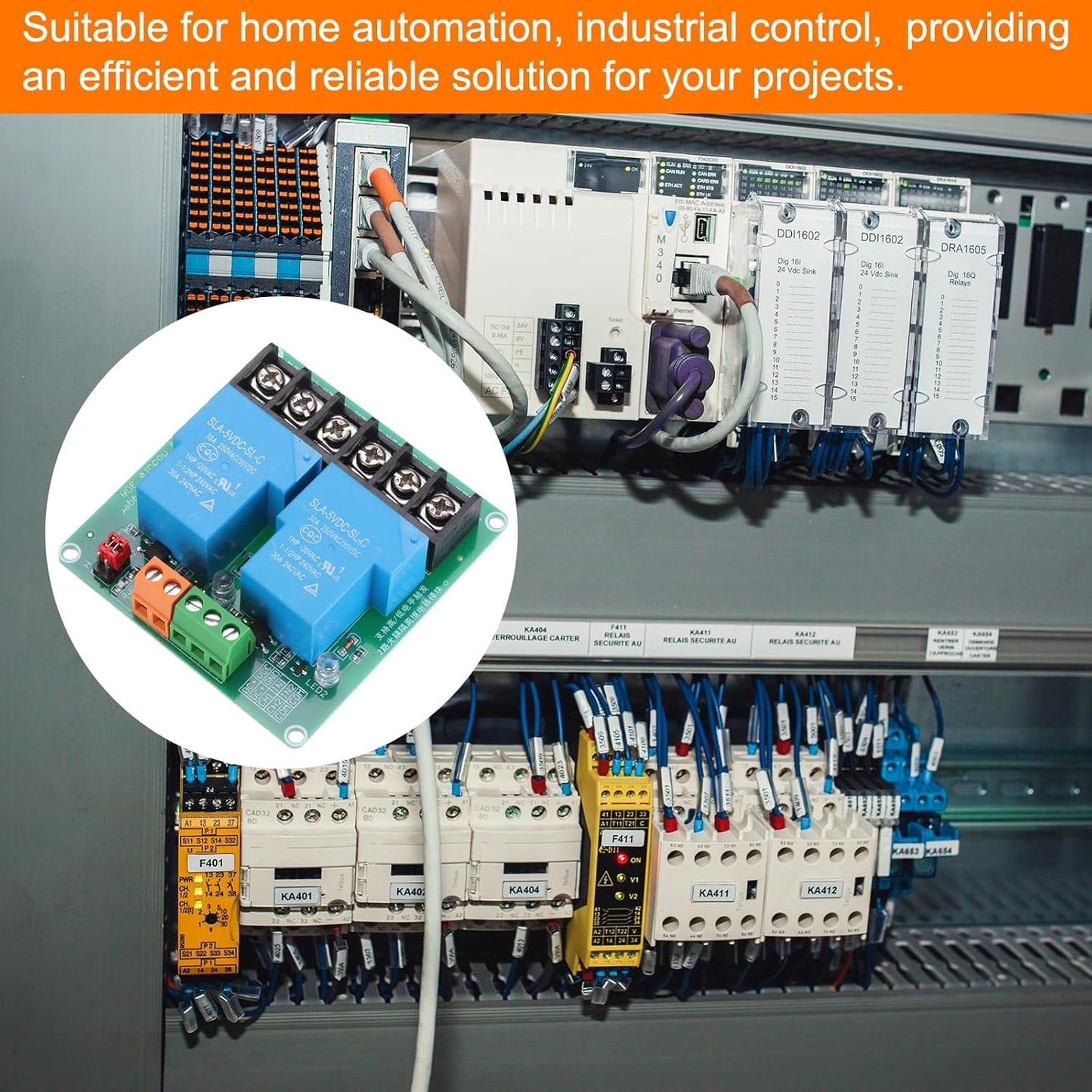 MECCANIXITY DC 5V 2 Channel Relay Module High or Low Level Trigger for Electronics Industrial Home Automation
