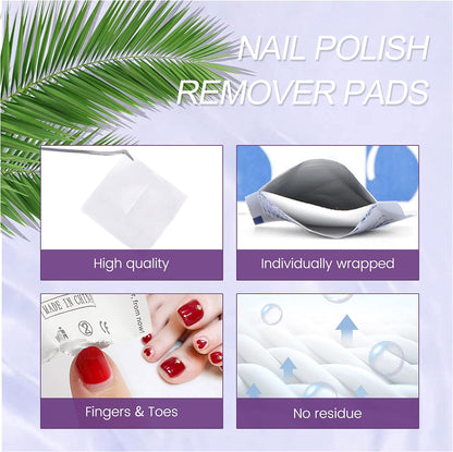 AIJIMEI Gel Nail Polish Remover-15ml/0.5fl.oz Nail Gel Polish Remover Kit Remover Quickly Nail Care with Nail Glue Remover,Nail Cuticle Oil,Nail Polish Remover Pads for Nails