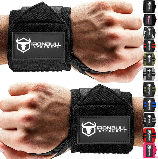 Wrist Wraps (18" Premium Quality) for Powerlifting, Bodybuilding, Weight Lifting - Wrist Support Braces for Weight Strength Training