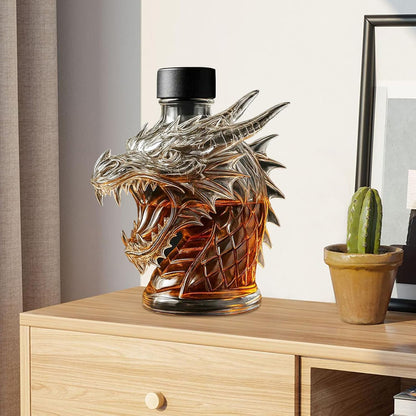 Generico Whiskey Bottles, Dragon Decanter, Novelty Liquor Display, Glass Beer Server, Built to Withstand Extremes, Medieval Workmanship, Hassle-Proof Upkeep, Collector Gift Use