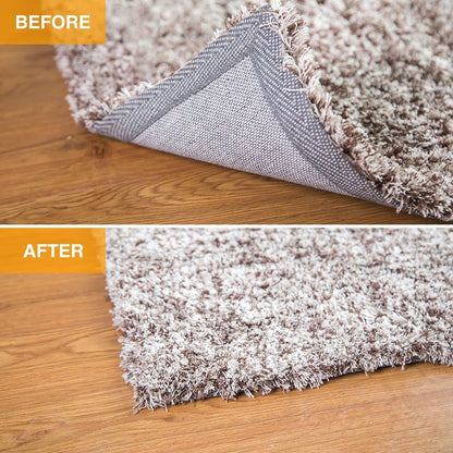 Home Techpro Rug Pad Gripper for Hardwood Floors No Damage, “Vacuum TECH” - New Materials to Non Slip Rug Pads, Under Rug Carpet Tape : Keep Your Rug in Place & Make Corner Flat