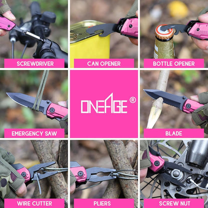 Gifts for Women Wife Mom Girlfriend Her - Mothers Day Gifts from Daughter Son, Stocking Stuffers for Women, Anniversary Birthday Gift - Christmas Pin-k Multitool