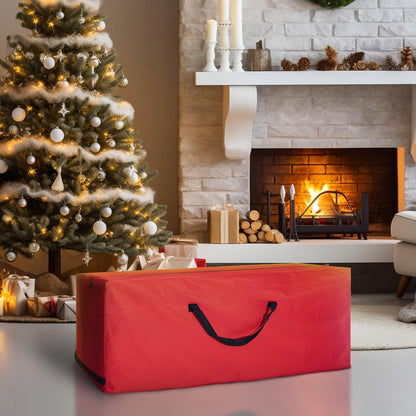 UponPak Christmas Tree Storage Bag | Fits Up to 7.5 ft. Tall Disassembled Tree | Prime Xmas Tree Storage Container | Red