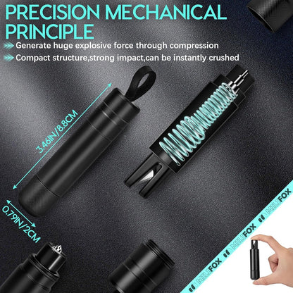 Milifox 2 Pack Car Window Breaker Seatbelt Cutter, 2-in-1 Emergency Auto Glass Breaker Tool, Artistic, Practical, a Must Have Car Safety Hammer Escape Tool for Every Vehicle