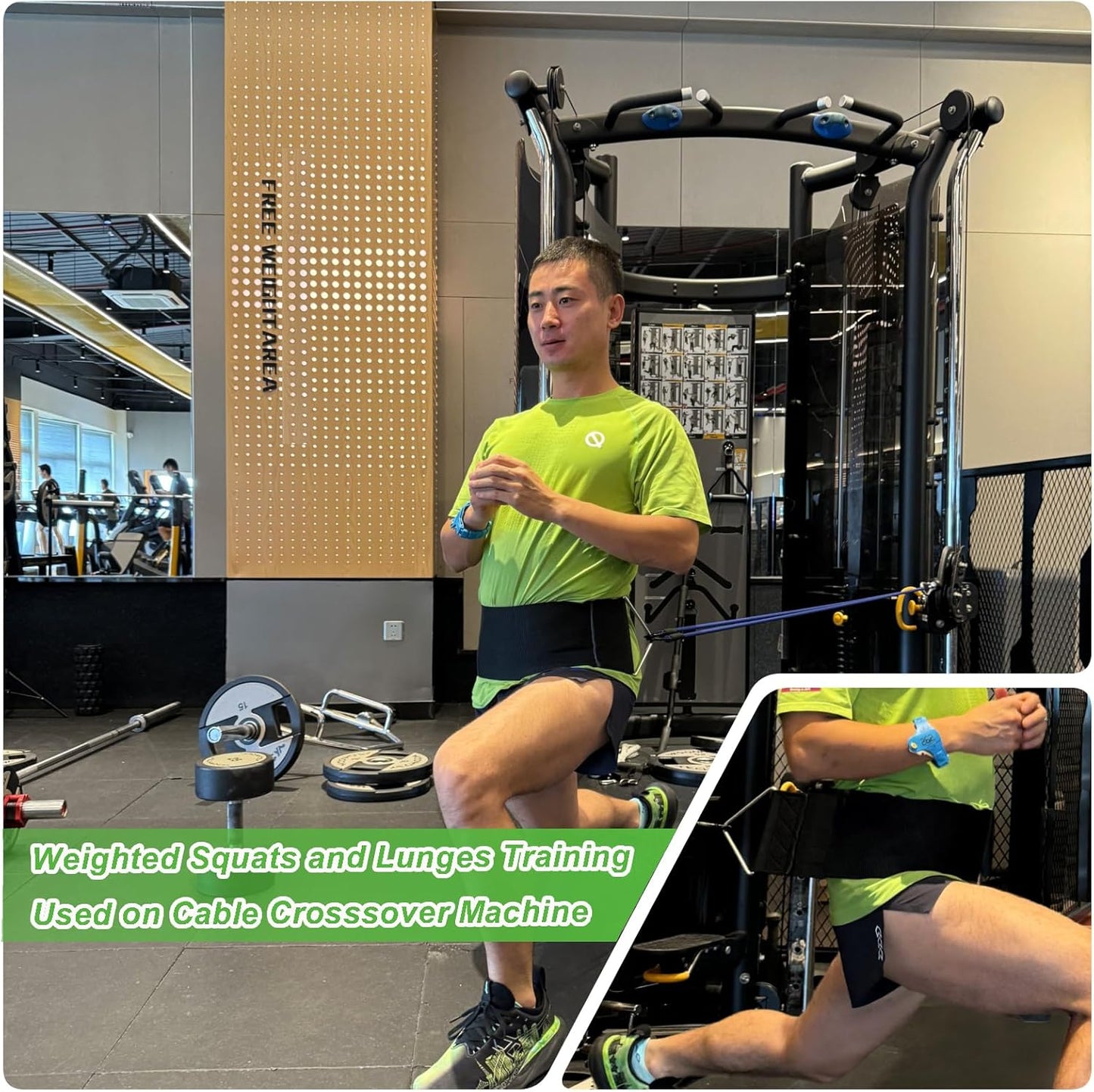 CORECISE Home Gyms and Functional Trainer Belt,Cable Machine Attachments