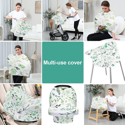 Zurligi Ultrasoft Breastfeeding Nursing Cover, Multi-Use Baby Car Seat Canopy & Stroller Cover, Privacy Protection for Nursing, Car Seat & Stroller, for Mother Wife