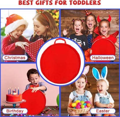 Kids Play Tunnel for Toddler 1-3, Pop Up Baby Tunnel Crawling Toys for Infant Children or Dog, 6 Foot Indoor Outdoor Toddler Toys for 1 2 3 Year Old Girl Boy Birthday Gift