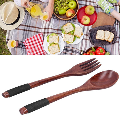 Wooden Utensil Set for Eating, Wooden Spoons Forks Set Wooden Cutlery Set Reusable Tableware Cutlery Set Travel Utensils Japanese Wooden Utensil Set for Office Camping Traveling