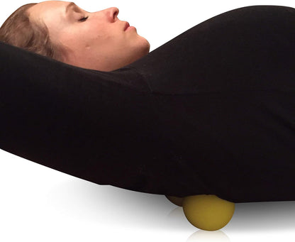 Peanut Massage Roller - Amazing Headache Relief! Silicone Spine Massager/Still Point Inducer -Perfect for Sore Muscles, Myofascial Release and Tension Headache Relief - Double Lacrosse Ball by HealPT