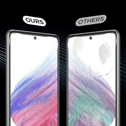 (3 Pack) Orzero Compatible for Samsung Galaxy A53 5G, A52, A52 5G Tempered Glass Screen Protector, Front Camera Cutout 2.5D Arc Edges 9H High Definition Anti-Scratch Bubble-Free (Lifetime Replacement)