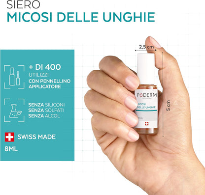 PODERM - NAIL MYCOSIS TREATMENT 2 in 1 - Herbal with extraordinary antifungal and repairing qualities - Professional hand/foot treatment - Quick and easy - Swiss Made
