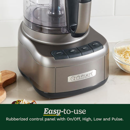 Cuisinart FP-8GM Elemental 8 Cup Food Processor, Gunmetal