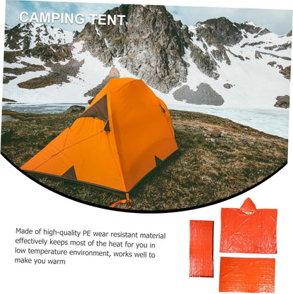 BESPORTBLE Insulated Thermal Blanket Survival Sleeping Bag Camping Tent Raincoat Set Essential Emergency Gear
