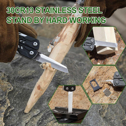 NexTool Keychain Multitool, Sailor Scissors, 10 in 1 With EDC Pocket Knife, Mini Pliers, Bottle Opener and Screwdriver for Fishing, Camping, Gifts for Men on Christmas, Birthday