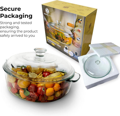 Round Glass Casserole Dish With Lid Oven Safe, Casserole Bowls With Lids, Covered Casserole Dish With Lid, Baking Glass Dish With Lid, Covered Casserole Dishes For Oven, Round Baking Dish With Lid,