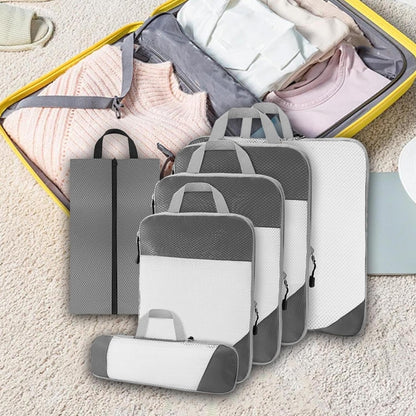 Gralara Ultimate Travel Packing Cubes Set for Seamless Organization, Gray