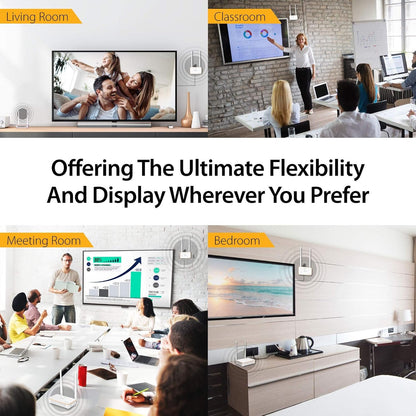 j5create Wireless Display HDMI Extender Full HD 1080p 60fps Transmitter and Receiver with IR Remote Control, 200ft Transmission, Ultra-Low Latency, for Home/Office/Church (JVAW53)