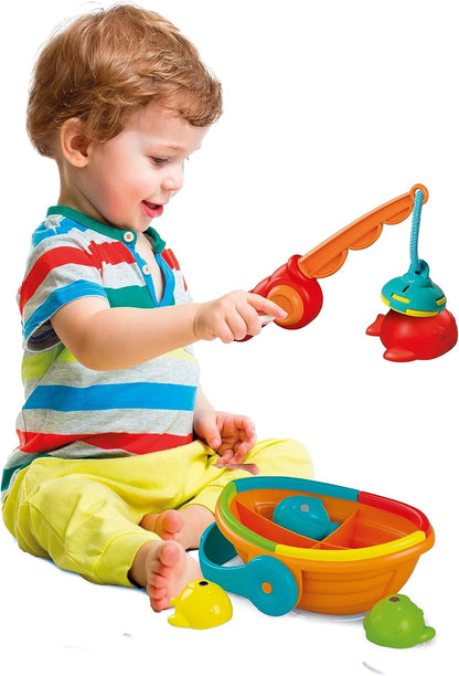 Clementoni Baby Colour Fishing, 17688 12-36 Months, 4 Fish to Catch, Early Childhood Educational Games, Made in Italy, Play for Future Line, Stimulates Coordination and Logic