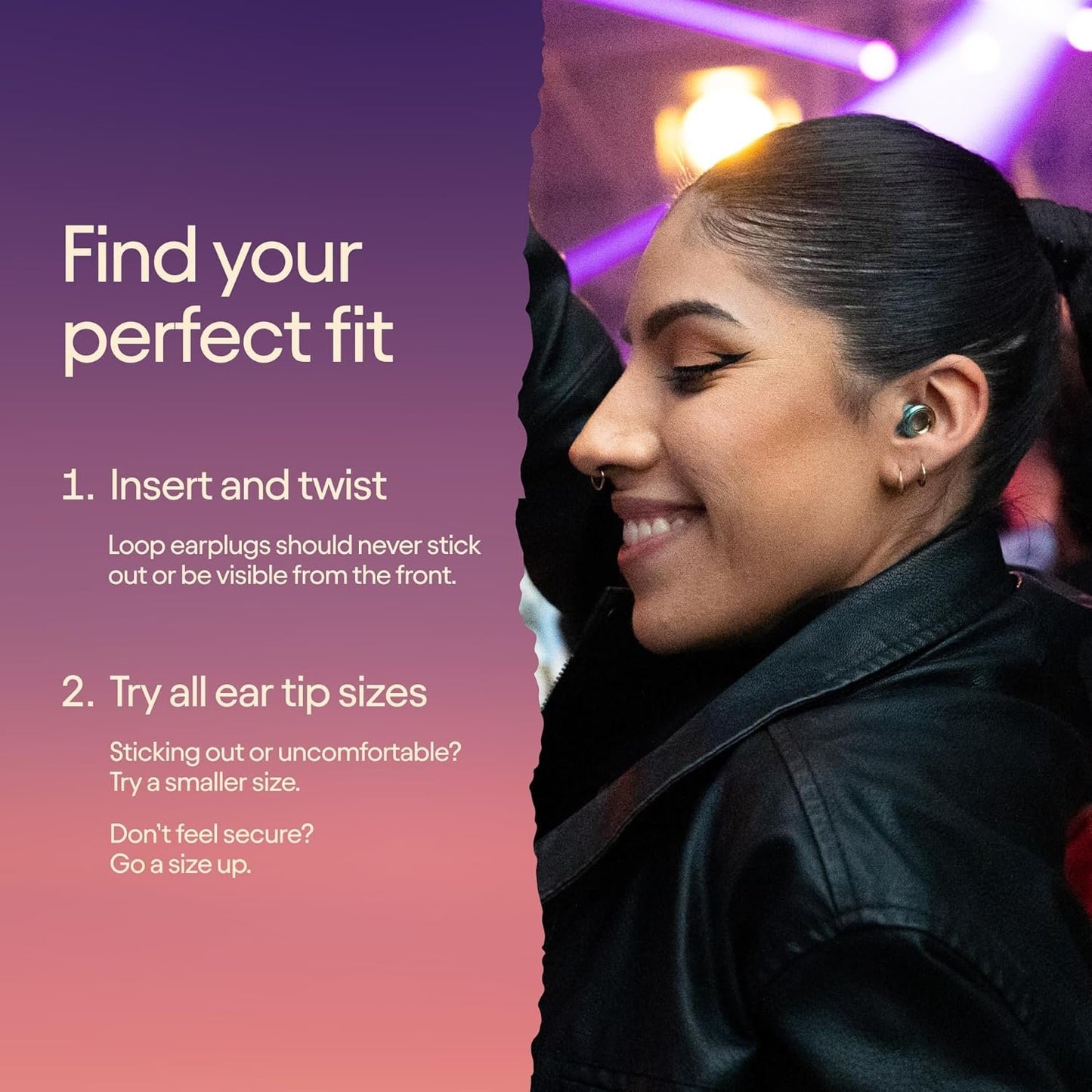 Loop x Coachella Experience 2 Earplugs – Hearing Protection for Concerts & Festivals, Live Music – 17dB Noise Reduction