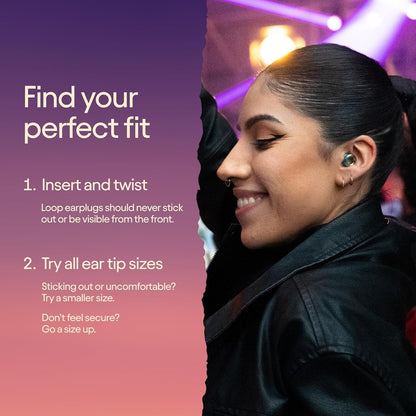 Loop x Coachella Experience 2 Earplugs – Hearing Protection for Concerts & Festivals, Live Music – 17dB Noise Reduction