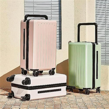 Luggage Carry On Luggage Security Combination Lock Suitcase Luggage Suitcase Checked Luggage Trolley Suitcase (Color : Blue, Size : 24Inch)