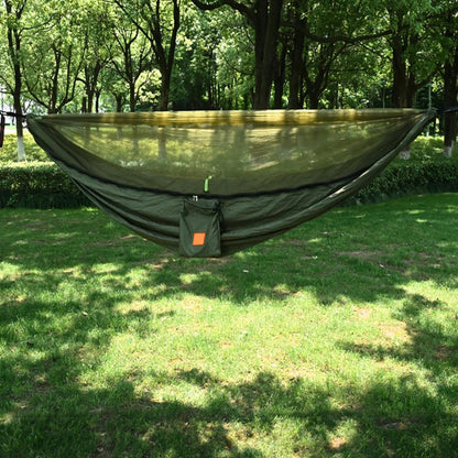 Camping Hammock, Outdoor Net Hammock, Pop Up Travel Bed, Lightweight Nylon Swing with Fly Protection Feature, Compact Hanging Gear for Friends Family Colleagues Relaxation